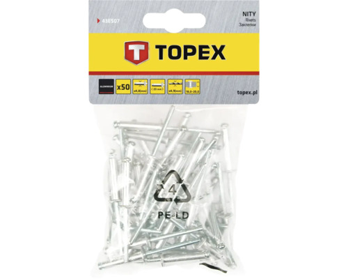 Nituri oarbe Topex, pachet de 50 de bucăți