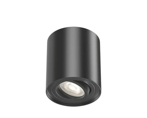 Spot aplicat Braytron GU10 max. 1x35W Ø80mm, negru Plafonieră neagră cu lumină reglabilă