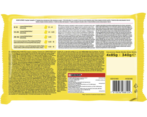 Pachet de hrană pentru pisici Purina Friskies Junior cu pui