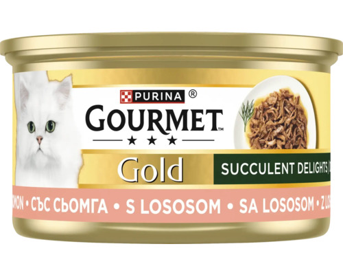 Gourmet Gold hrana pentru pisici cu somon la conservă