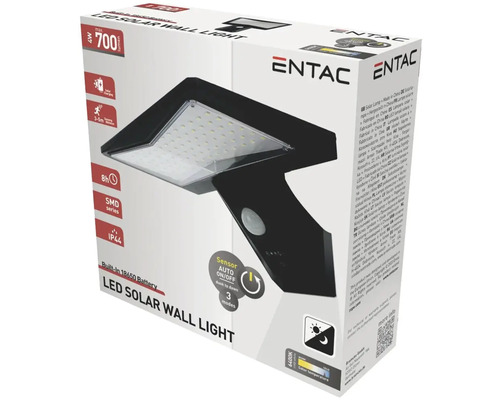 Ambalajul unei lămpi solare de perete cu LED negru cu senzor de mișcare