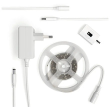 Bandă LED cu senzor infraroșu 1m 5W, lumină caldă, incl. transformator