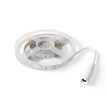 Bandă LED cu senzor infraroșu 1m 5W, lumină caldă, incl. transformator
