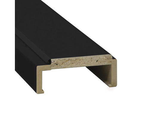 Vizualizare detaliată a profilului ramei foto negre