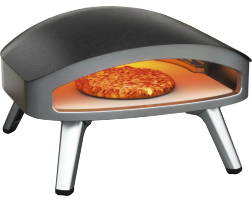 Cuptor pizza cu gaz Tenneker Galaxy TG-4 oțel 60x66,8 cm argintiu/negru incl piatră pizza și furtun gaz