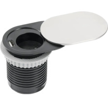 Priză încorporabilă cu port USB și capac