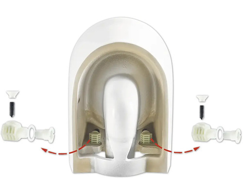 Material de fixare pentru toaletă