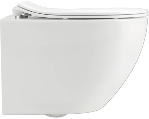 WC suspendat cu spălare profundă cu capac de toaletă