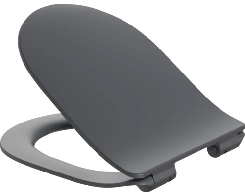 Scaun de toaletă gri din plastic