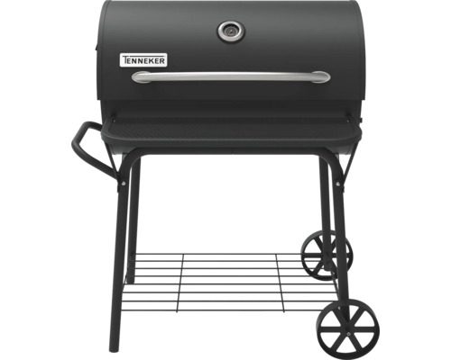 Grătar pe cărbune Tenneker cu spații de depozitare și roți