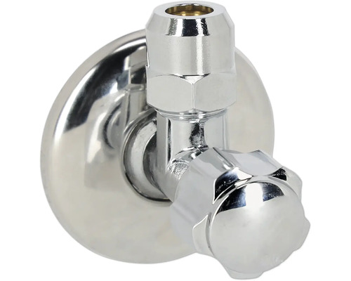 Robinet de colț din metal pentru instalații sanitare