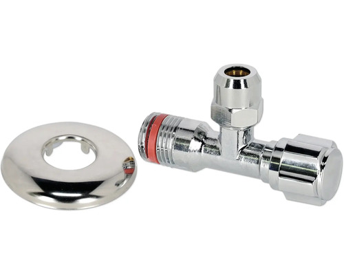 Robinet de colț cu rozetă