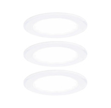 Trei spoturi încastrate cu LED rotunde