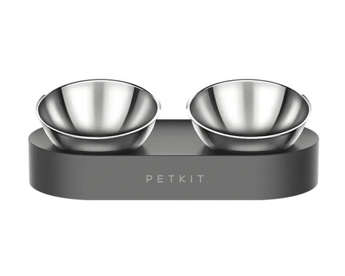 Logo PETKIT Castron pentru hrana cu doua castroane din otel inoxidabil