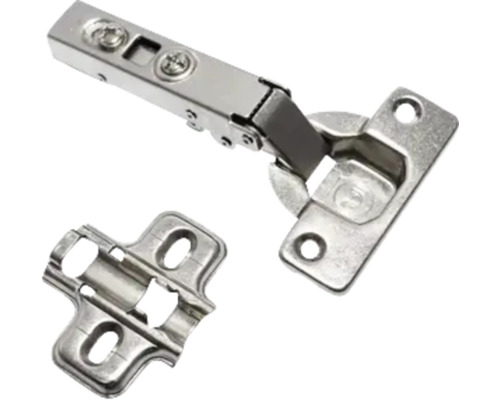 Balamală cu placă de montaj pentru mobilă