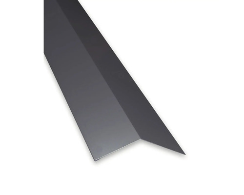 Șorț de jgheab eco Bravo pentru țiglă metalică 0,4x178x2000 mm gri lucios Tabla unghiulară din metal pentru utilizare în construcții