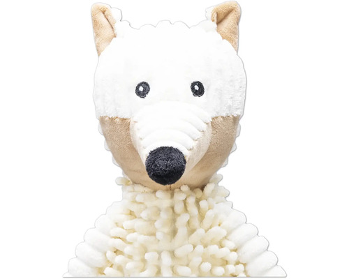 Câine de pluș cu blană deschisă la culoare