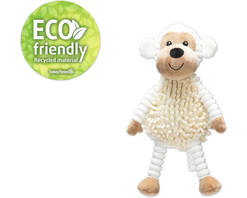 Jucărie câini Beeztees Eco maimuță Jeppe 36x30x6 cm Jucărie ecologică pentru câini oaie din material reciclat