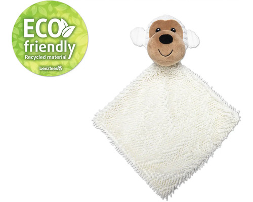 Jucărie câini Beeztees Eco păturică Brono pluș 30x16x6 cm Jucărie de pluș cu pandantiv din material reciclat