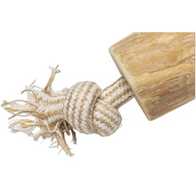 Jucărie pentru câini din lemn și frânghie