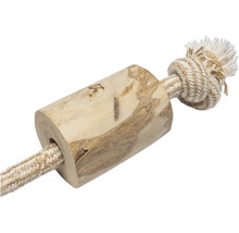 Jucărie din lemn și sfoară pentru câini