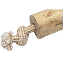 Jucărie pentru câini din lemn și funie