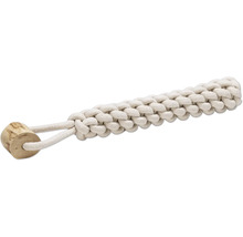 Jucărie pentru câini din sfoară de bumbac cu element din lemn