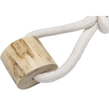 Jucărie pentru câini din lemn și frânghie