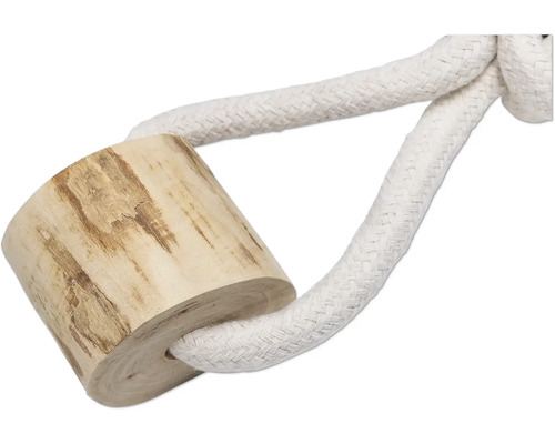 Jucărie pentru câini din lemn și frânghie
