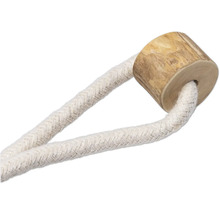 Perie de baie din lemn cu șnur