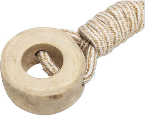 Jucărie pentru câini din lemn cu sfoară