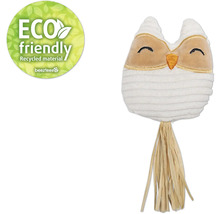 Jucărie pentru pisici în formă de bufniță, din material reciclat, cu logo-ul Beeztees