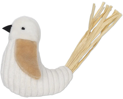 Figurină decorativă pasăre cu coadă de paie