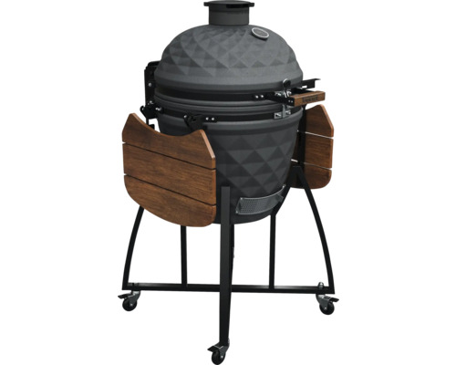 Grătar ceramic cu mese laterale și roți