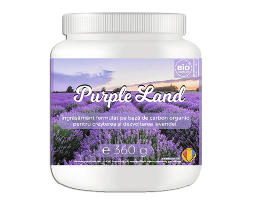 Îngrășământ Bio pentru lavandă TOPSEM 360 g Îngrășământ Purple Land în recipient, 360 g