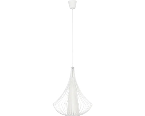 Lampa suspendată cu abajur din plasă de sârmă