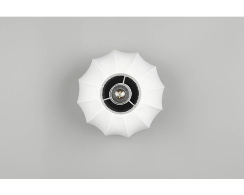 Lumină de plafon cu abajur textil, vedere de jos