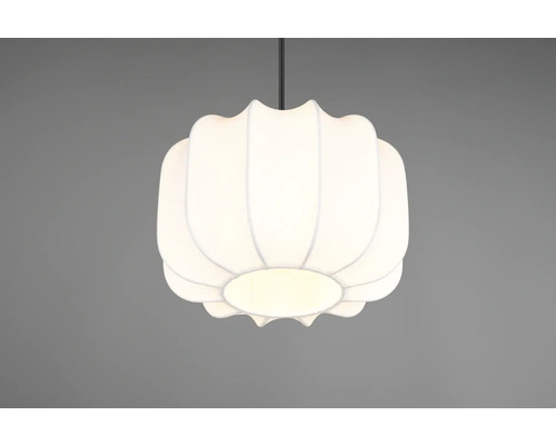 Lumină suspendată de interior, din material textil alb