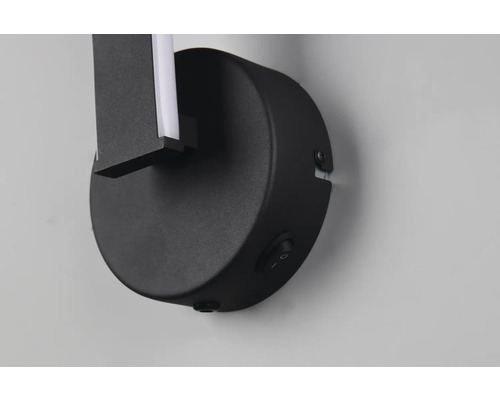 Lumină de perete neagră cu element luminos LED