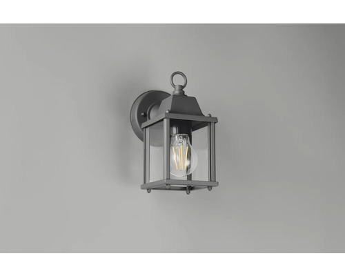 Lampa de perete cu sticlă transparentă și bec