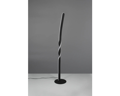 Lampă de podea cu design răsucit pe bază rotundă