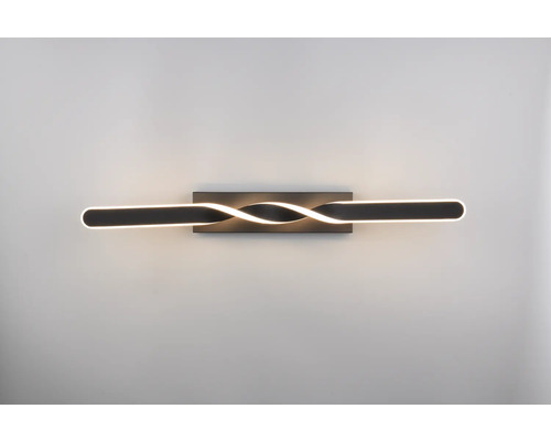 Lumină de perete cu LED cu design răsucit și placă de montare dreptunghiulară