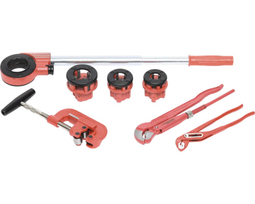 Tăietor de țevi, clește de țeavă și capete de tăiere pentru țevi