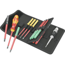 Set șurubelnițe Wera cu tester de tensiune într-o geantă neagră