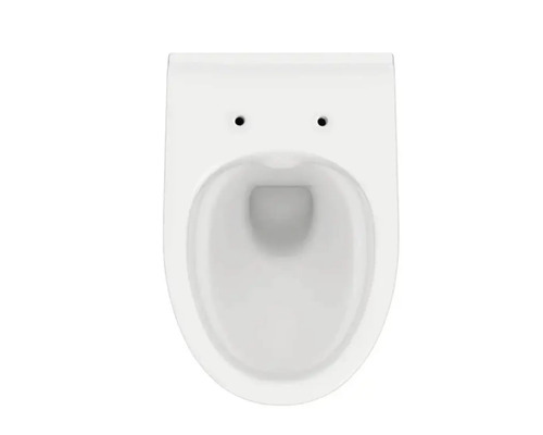 Toaletă albă văzută de sus