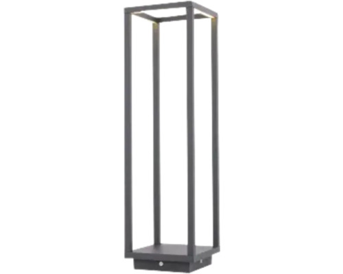 Corp de iluminat de grădină dreptunghiular, din metal