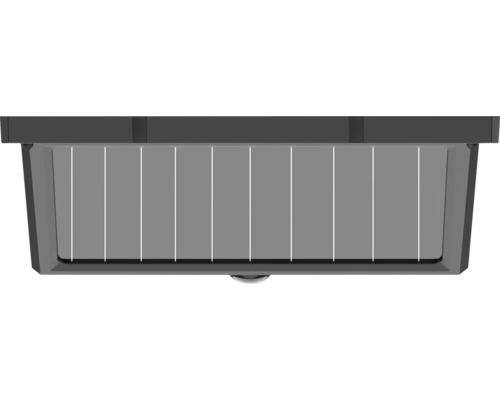 Lumină de exterior cu LED gri cu panou solar