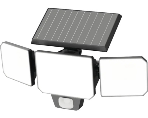 Proiector solar Verpackungsdesign cu LED 1200 lumeni 6500K, plastic negru