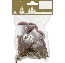 Ciuperci decorative în ambalaj pentru decorațiuni de Crăciun