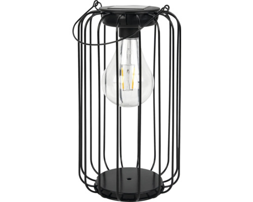 Lampă solară cu LED 2 lumeni 2700K, plastic negru Lampă solară cu LED 2 lumeni 2700K, plastic negru